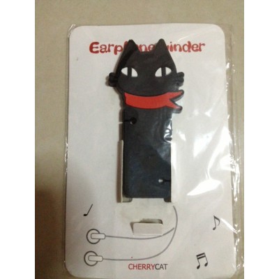 Earpiece Winder - Black Cat