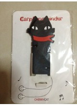 Earpiece Winder - Black Cat